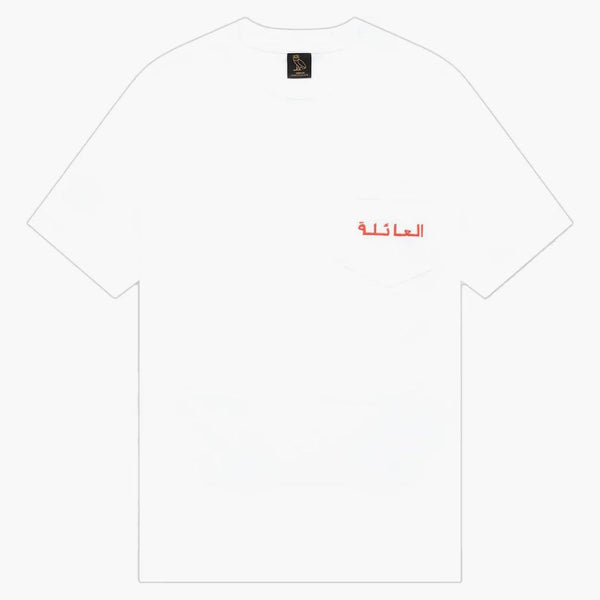 Ovo T-shirt tasca per famiglie bianca