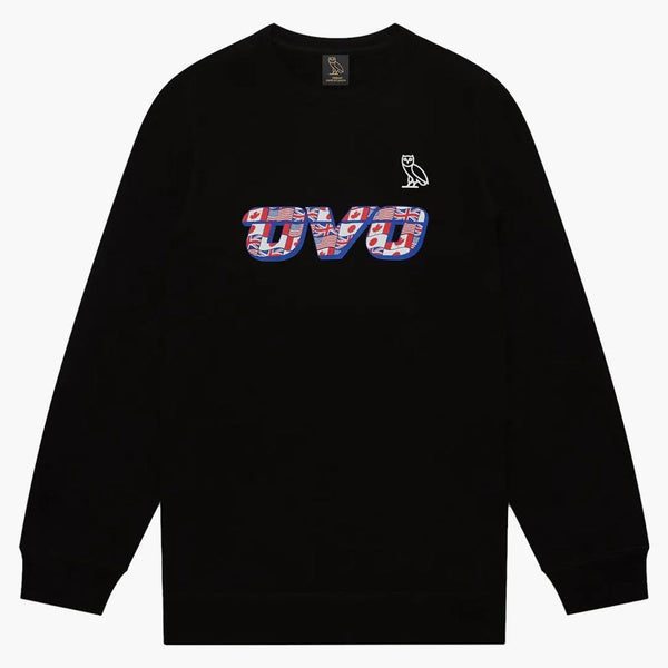 Ovo Flag Runner Crewneck Black