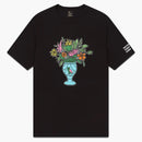 Ovo floral vase t-shirt black