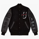Ovo for all the dogs Varsity Jacket Black