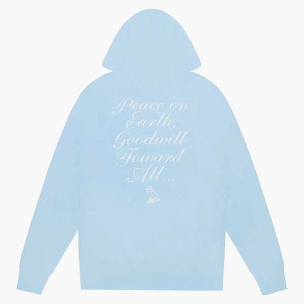OVO Holiday Owl Hoodie (FW21) Sky Blue