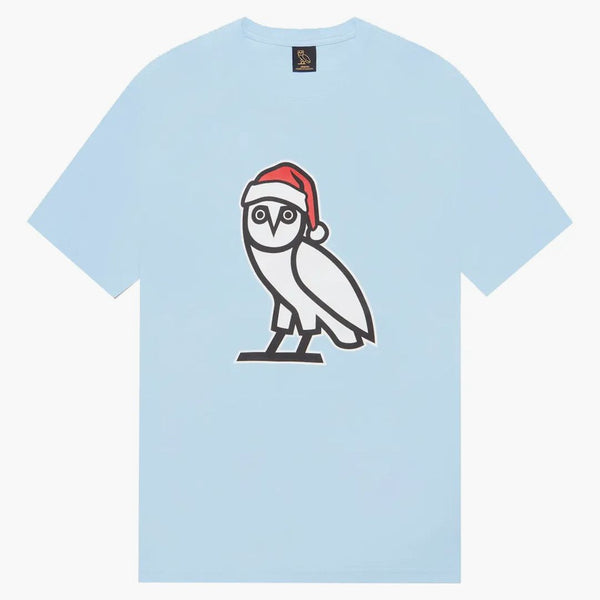 OVO Holiday Owl T-shirt Sky Blue