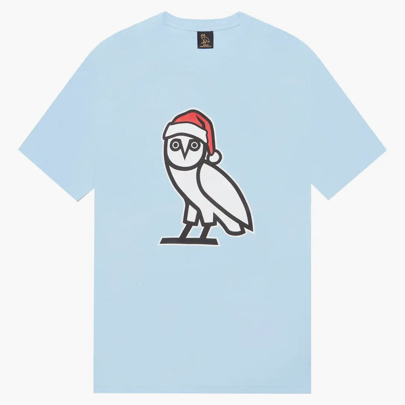 OVO Holiday Owl T-shirt Sky Blue