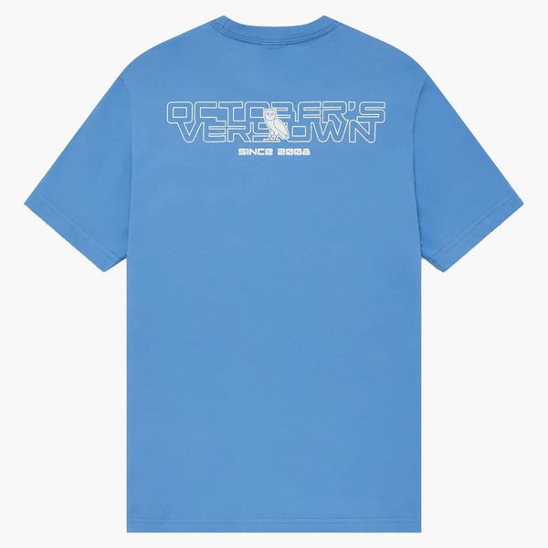 T-shirt Ovo Iridident Grid Grid Ocean