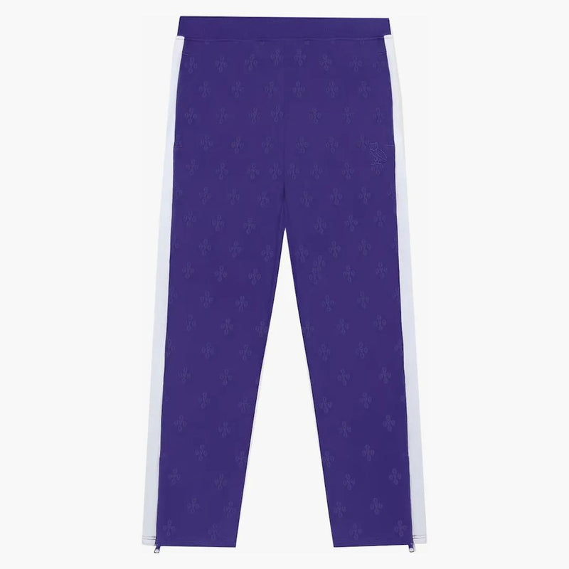 Ovo Jacquard Pique Track Pant Purple