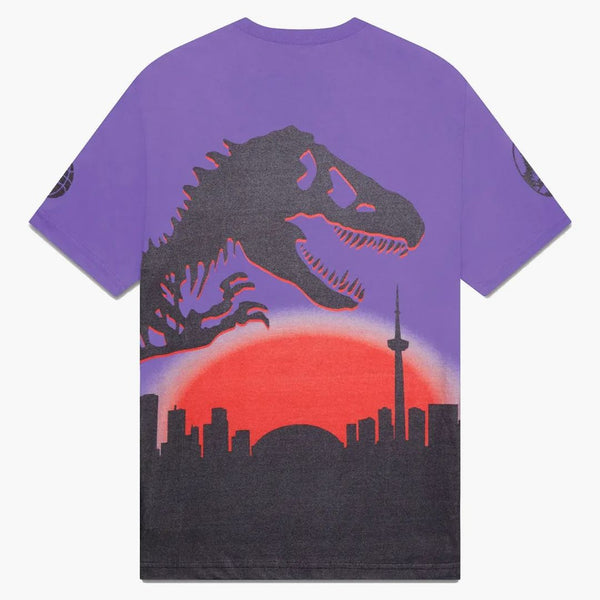 Ovo Jurassic Park Skyline T-shirt viola