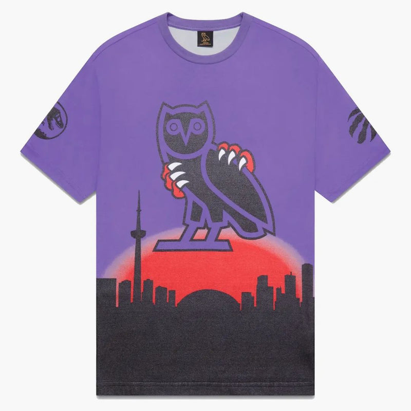 Ovo Jurassic Park Skyline T-Shirt Purple