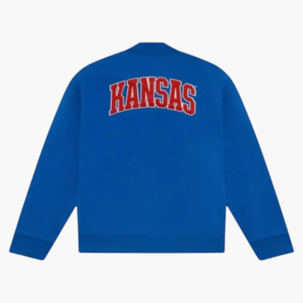 Ovo kansas jayhawks giacca varsity blu