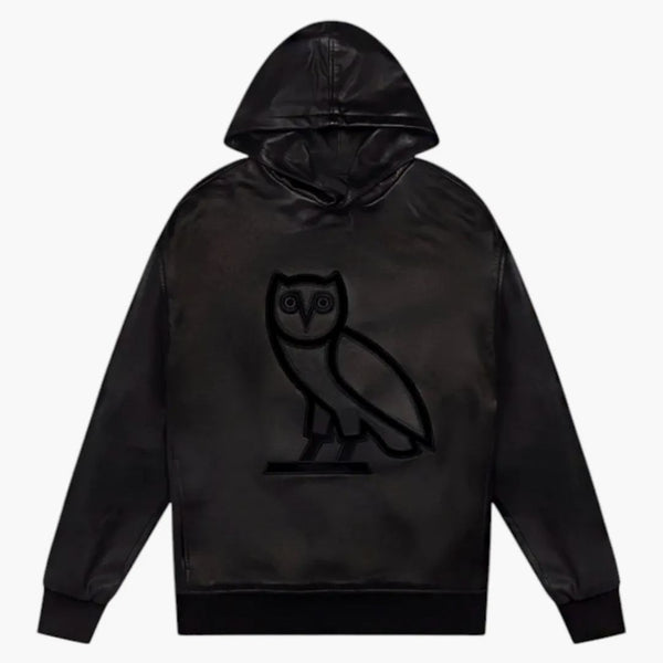 Ovo in pelle Ow Owl Cappone nera
