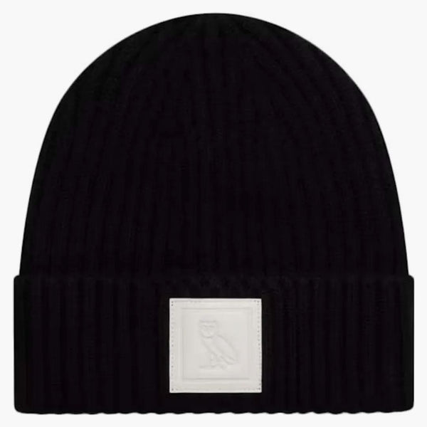 Ovo in pelle cerotto beanie nero
