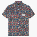 Ovo Liberty Floral Camp Shirt Black