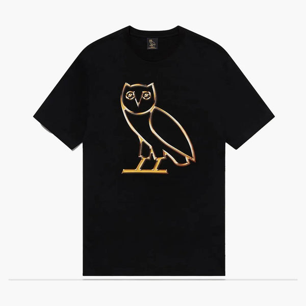 Ovo tè in metallo liquido nero