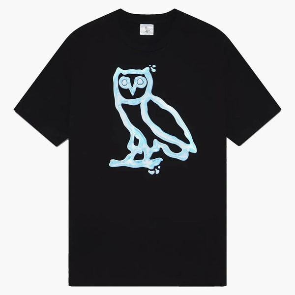 T-shirt Ovo Liquid Owl Nero