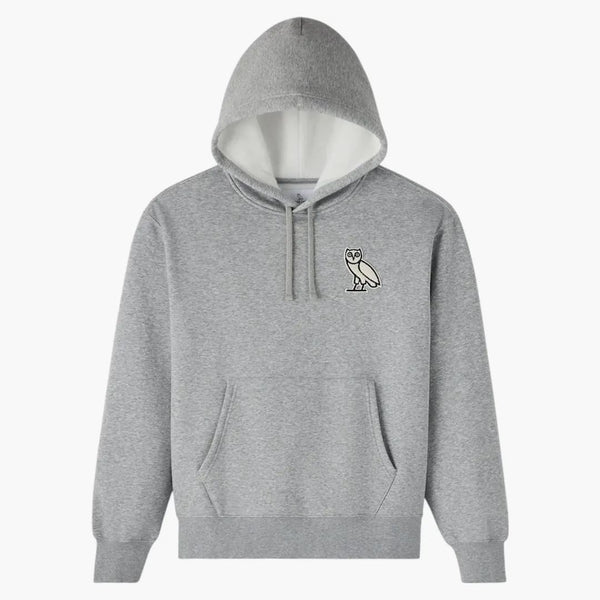 Ovo Mini Og Plush Hoodie Heather Grey