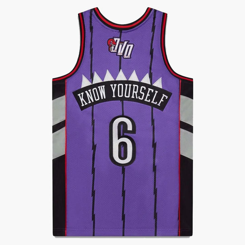 OVO Mitchell och Ness '95 Raptors baskettröja lila/tillbaka