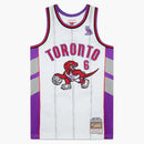 Ovo Mitchell And Ness '95 Raptors Basketball Jersey White/purple