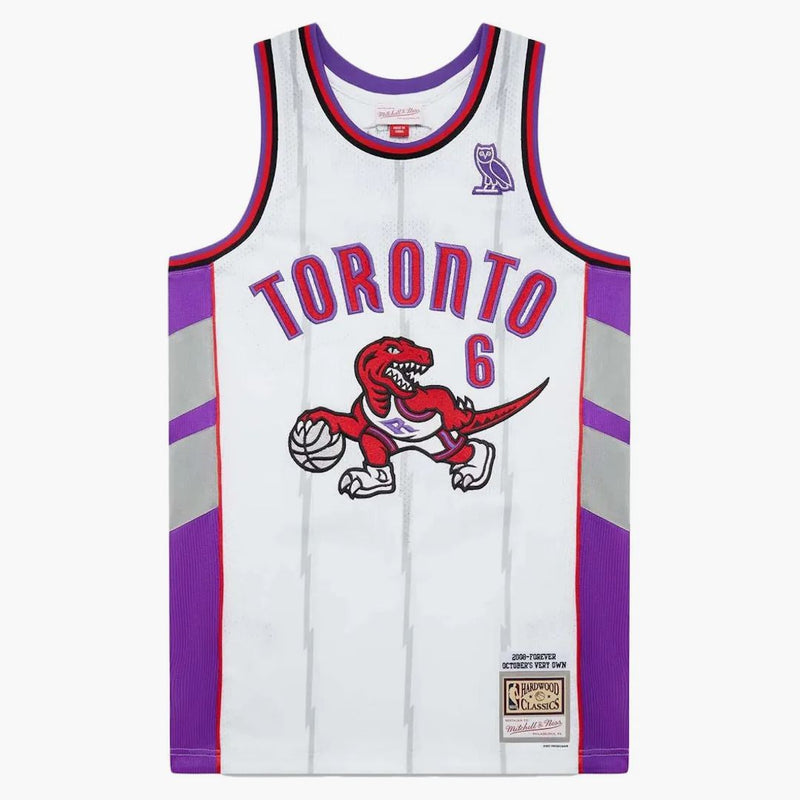 OVO Mitchell och Ness '95 Raptors baskettröja White/Purple