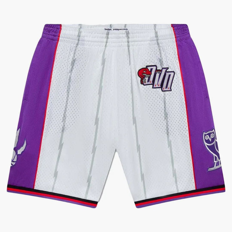 Ovo Mitchell e Ness '95 Raptors Basket Basket Bhite/Purple