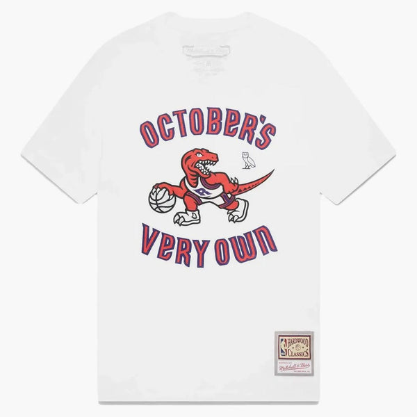 Ovo Mitchell e Ness '95 Raptors Draft Day T-shirt bianco