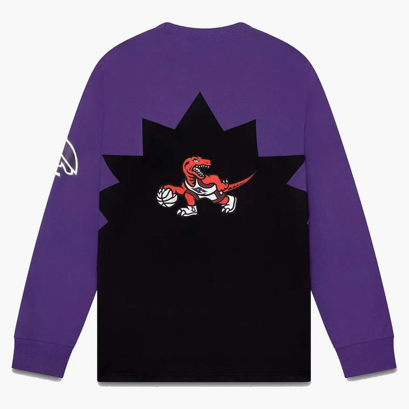 OVO Mitchell a Ness '95 Raptors Longsleeve T-Shirt Black/Purple