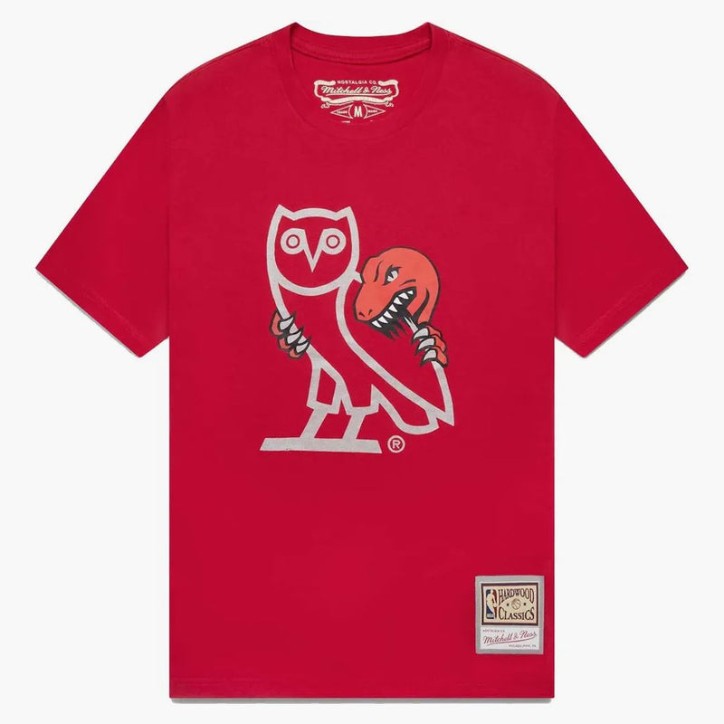Ovo Mitchell e Ness '95 Raptors Og Owl T-shirt rosso