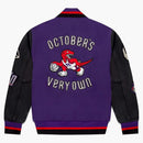 Ovo Mitchell a Ness '95 Raptors Versity Jacket fialová