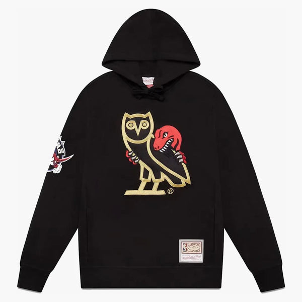 Ovo Mitchell e Ness 1995 Raptors Og Owl Hoodie Black