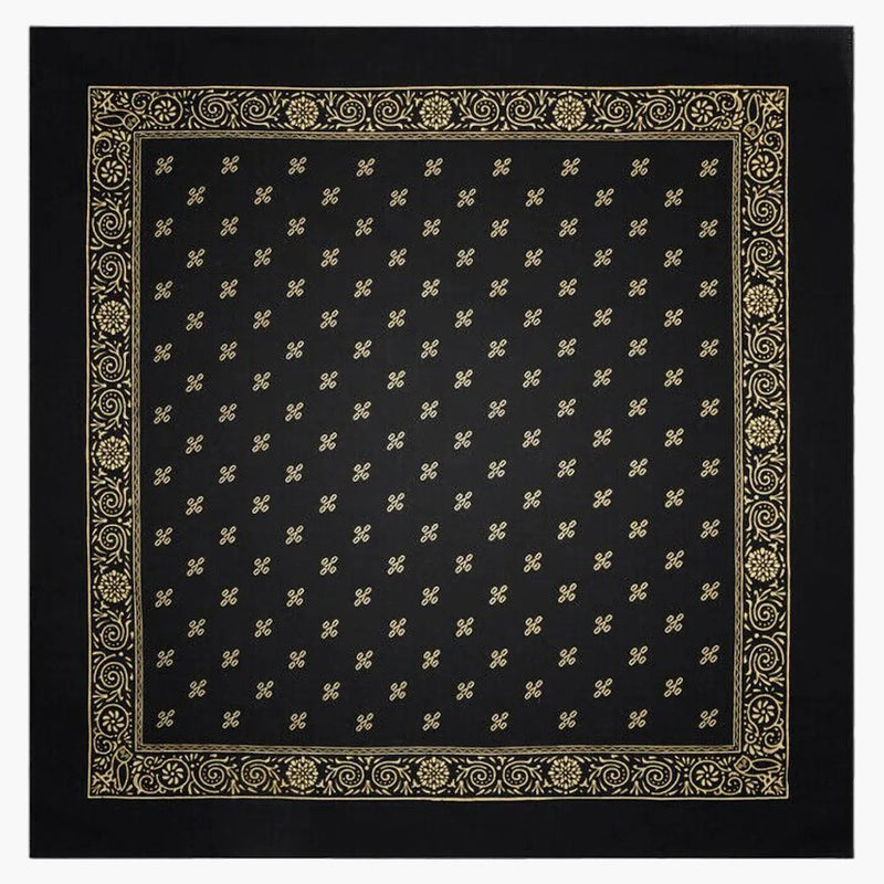 Ovo monogramma bandana nero