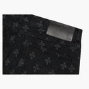 Ovo Monogram Denim Short Washed Black