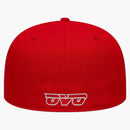 Ovo nba Atlanta Hawks New Era 59Fifty Fitted ha rosso