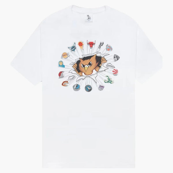 Ovo nba maskot t-shirt vit