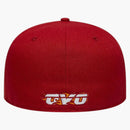 Ovo NBA Miami Heat New Era 59fifty Fitted has red