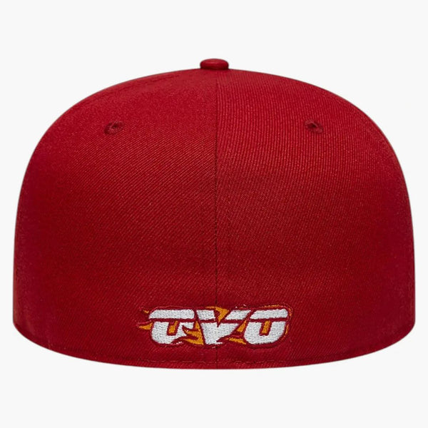 OVO NBA Miami Heat New Era 59Fifty Fitted har rött