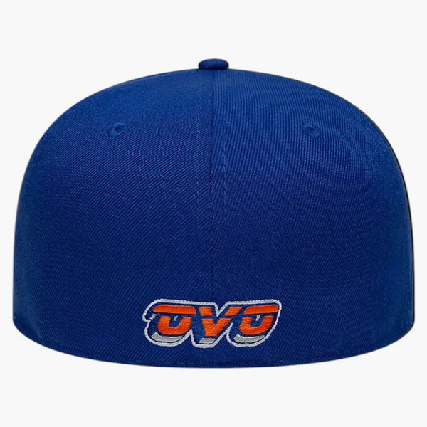 OVO NBA New York Knicks New Era 59Fifty Fitted har blått