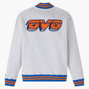 Ovo NBA New York Knick's Quarter Zip Mockneck Sweatshirt Ash Heather Gray