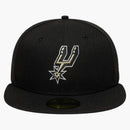 Ovo Nba San Antonio Spurs New Era 59fifty Fitted Hat Black