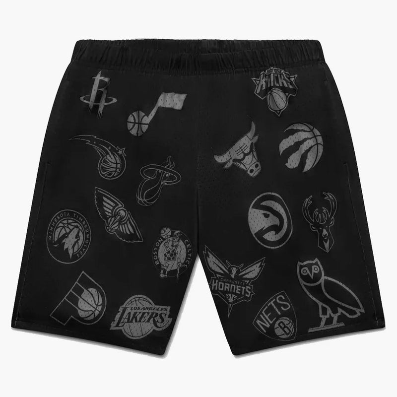 Ovo icone della squadra NBA Mesh corto nero