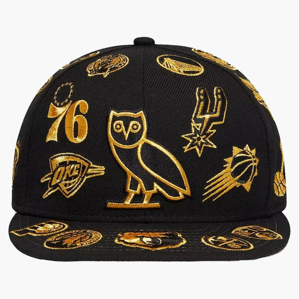 OVO NBA Team Icons New Era 59Fifty Black