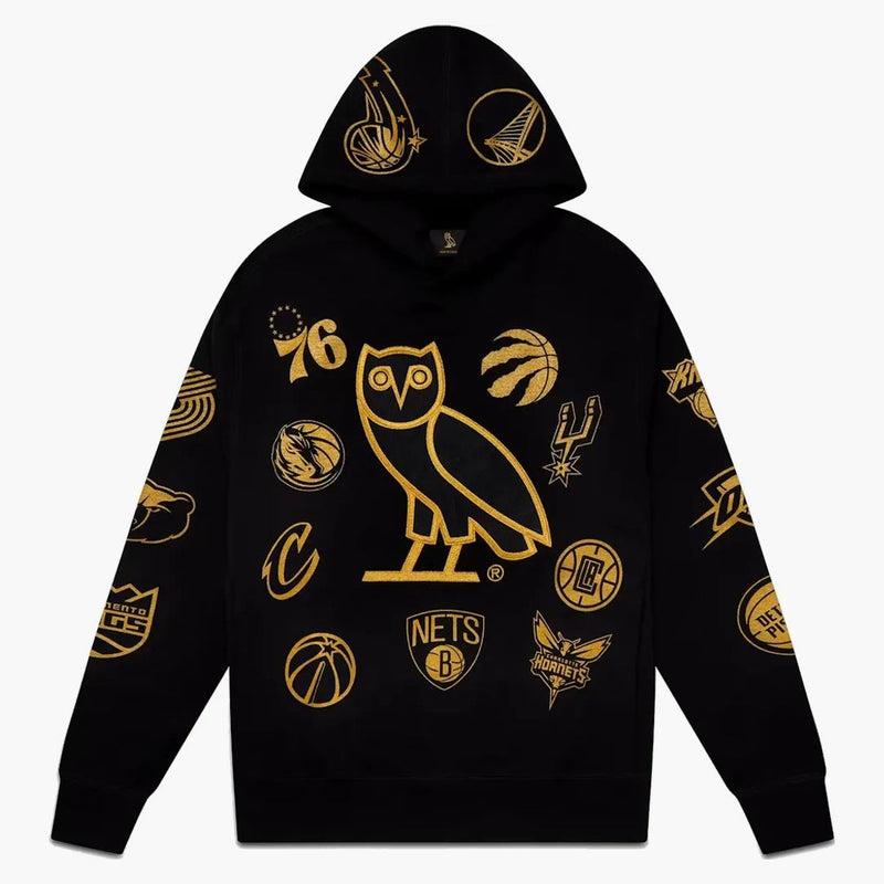 Ovo NBA Team Icons Og Owl Hoodie Black
