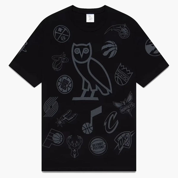 Iconos del equipo de OVO NBA Camiseta OG Owl Black