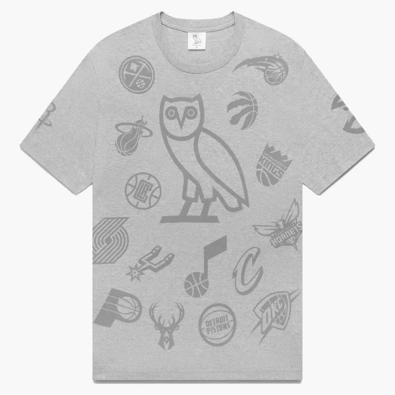 Ovo NBA Team Icons Og Owl tričko Heather Grey