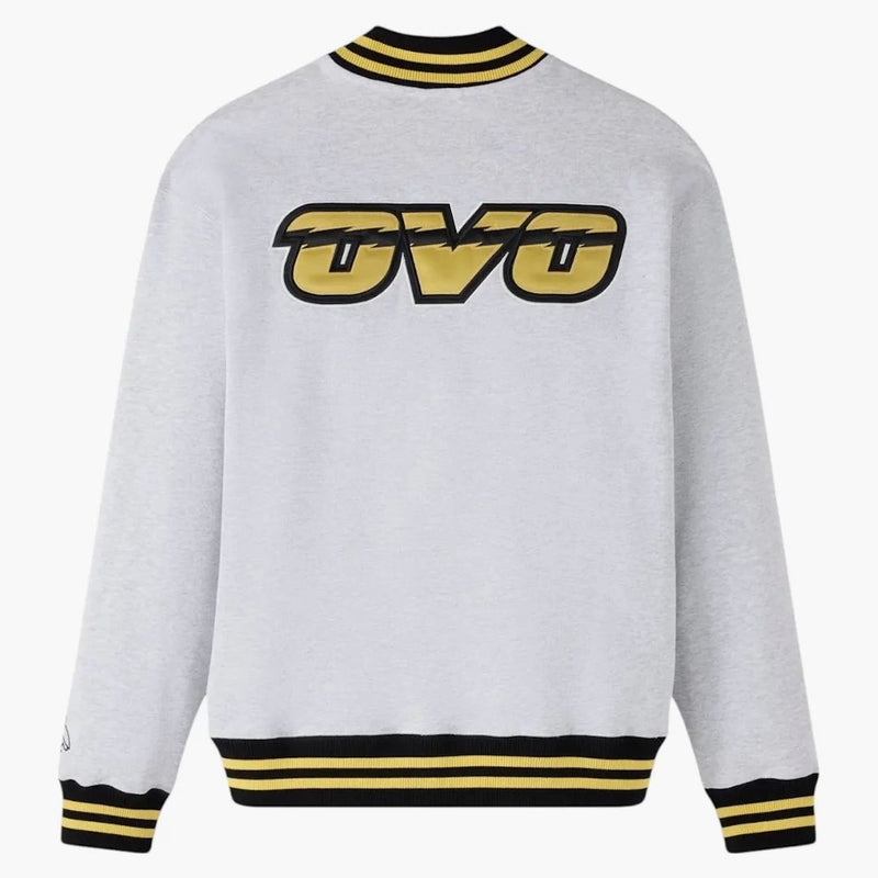 Ovo NBA Toronto Raptors Quarter-Provin čtvrtina zip Mockneck mikina popel Heather Grey