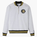 Ovo NBA Toronto Raptors Quarter-Prov Quarter ZIP Mockneck Sweatshirt Ash Heather Gray