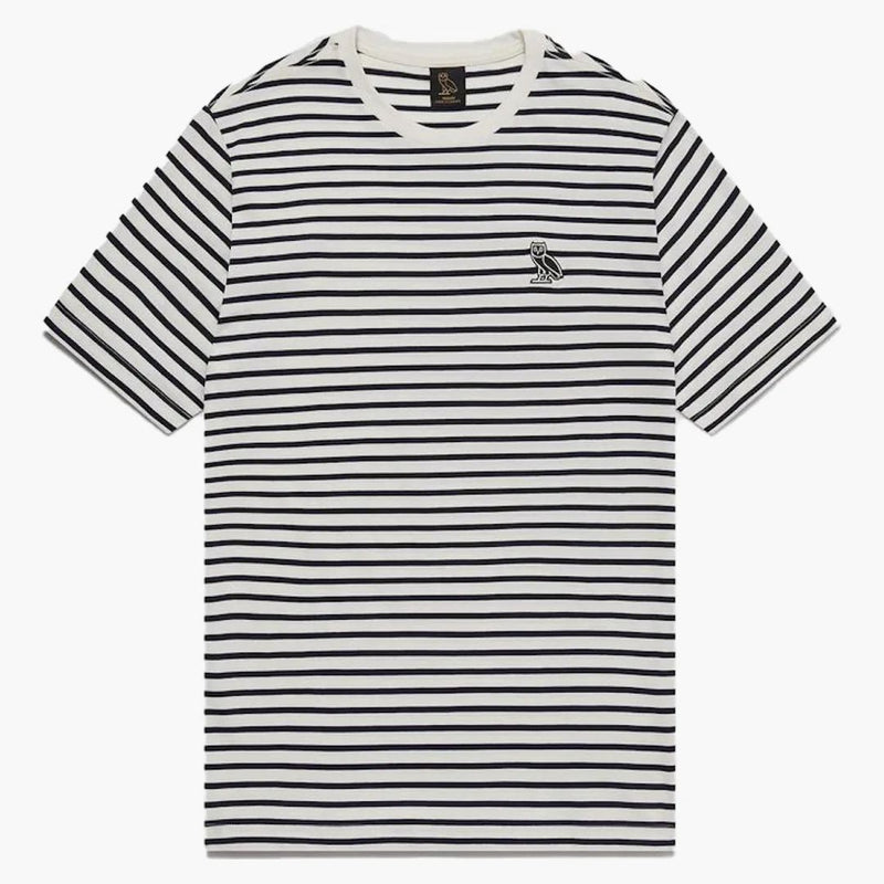 Ovo T-shirt a strisce nautiche blu navy