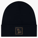 Ovo Owl Badge vlněná beanie černá