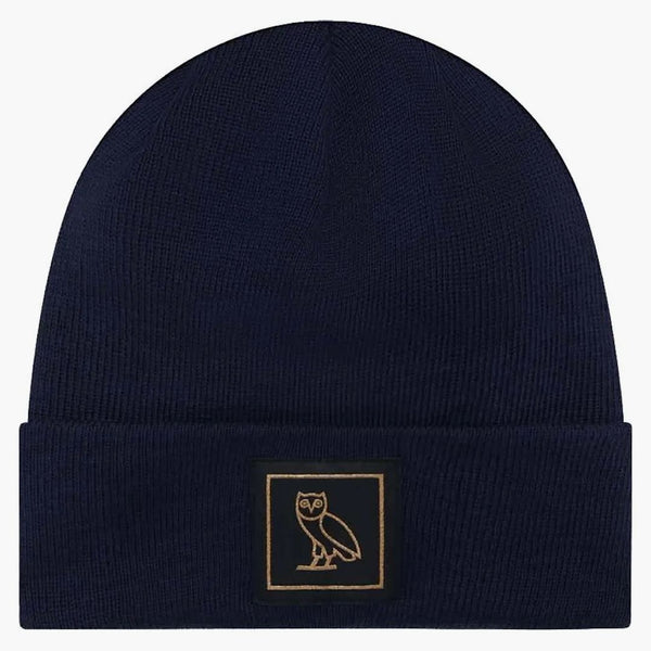OVO OWL BADGE WOAL BEANIE NAVY