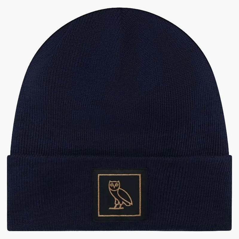 OVO OWL BADGE WOAL BEANIE NAVY