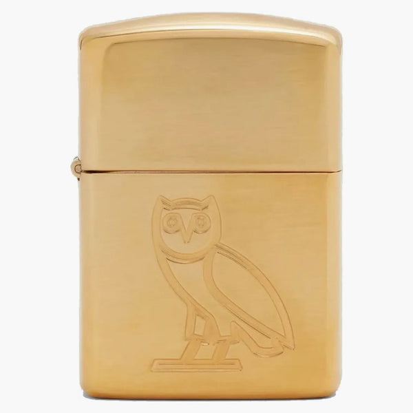 Ovo Owl Zippo lehčí zlato