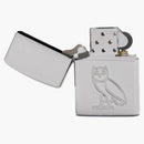 Ovo búho zippo encendedor plateado