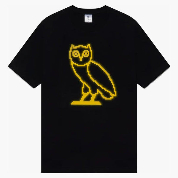 Ovo pixelované tričko Owl Black